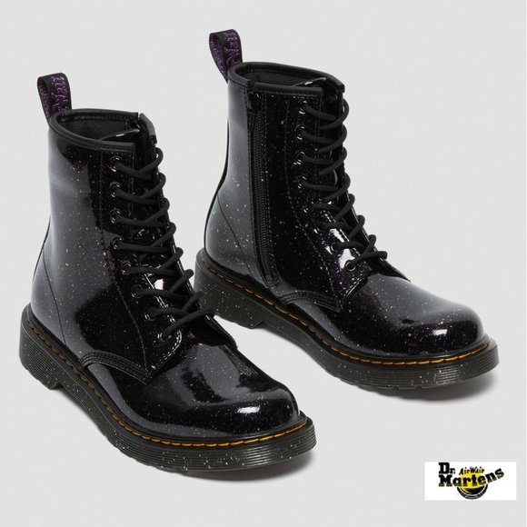 Dr. Martens 1460 COSMIC GLITTER Purple BOOTS - Picture 2 of 16